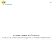 Tablet Screenshot of keim-kunststoffe.de